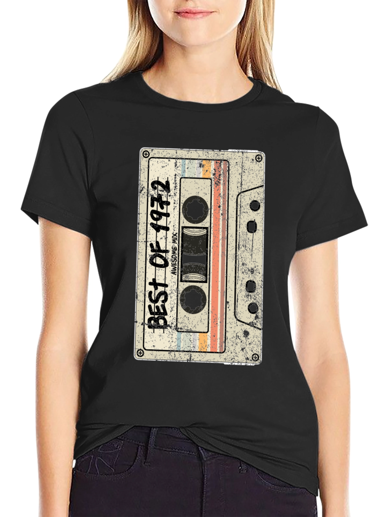 Retro 1972 Cassette Tape Graphic T-Shirt