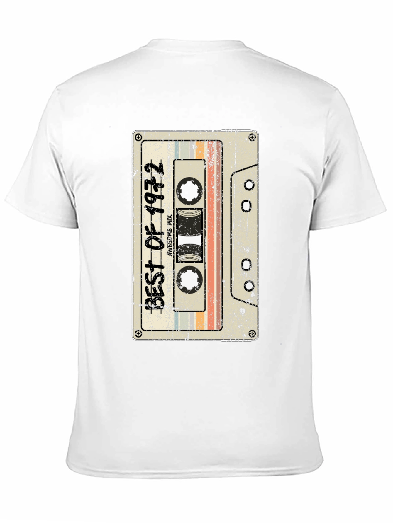 Retro 1972 Cassette Tape Graphic T-Shirt
