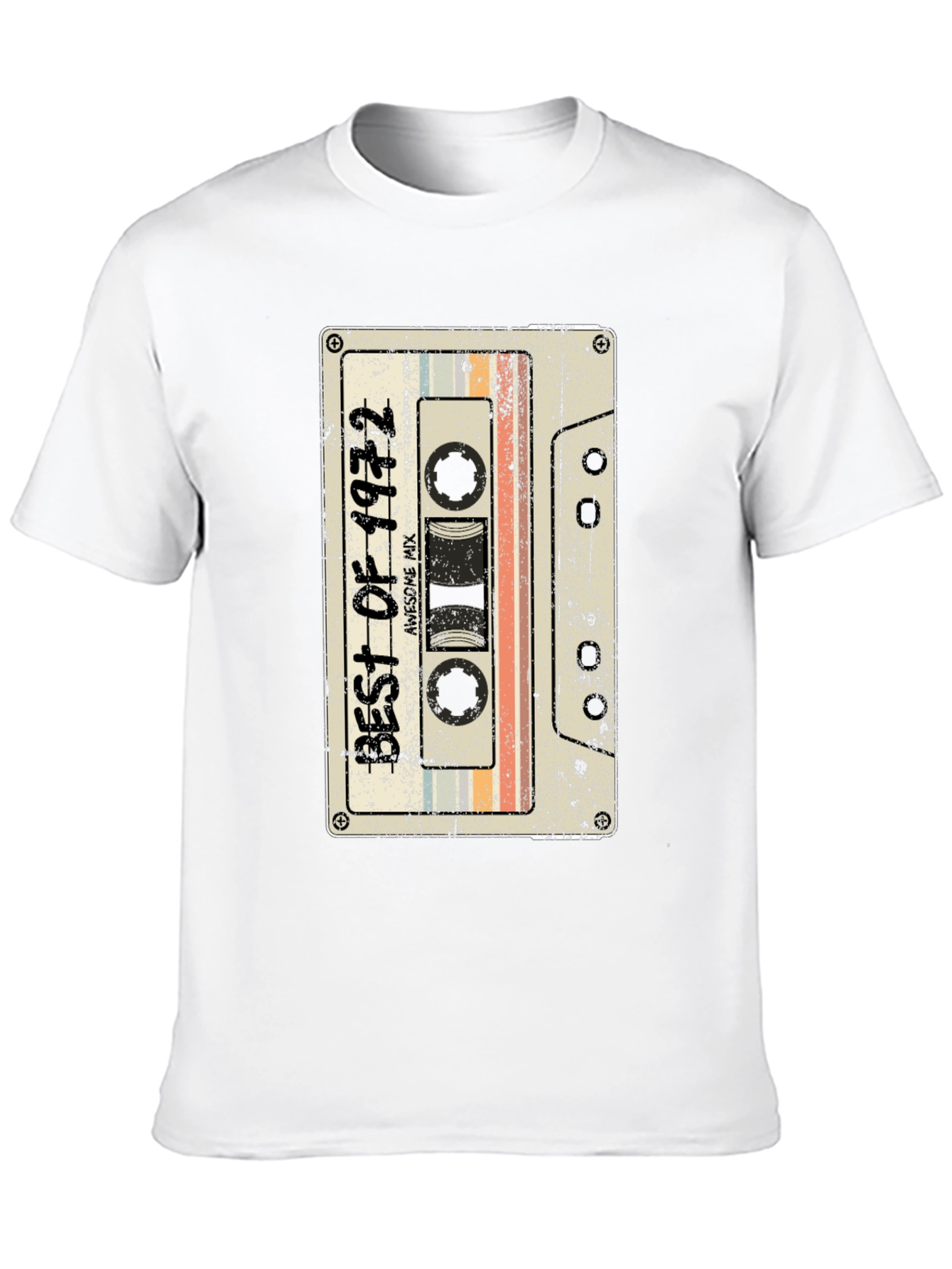 Retro 1972 Cassette Tape Graphic T-Shirt