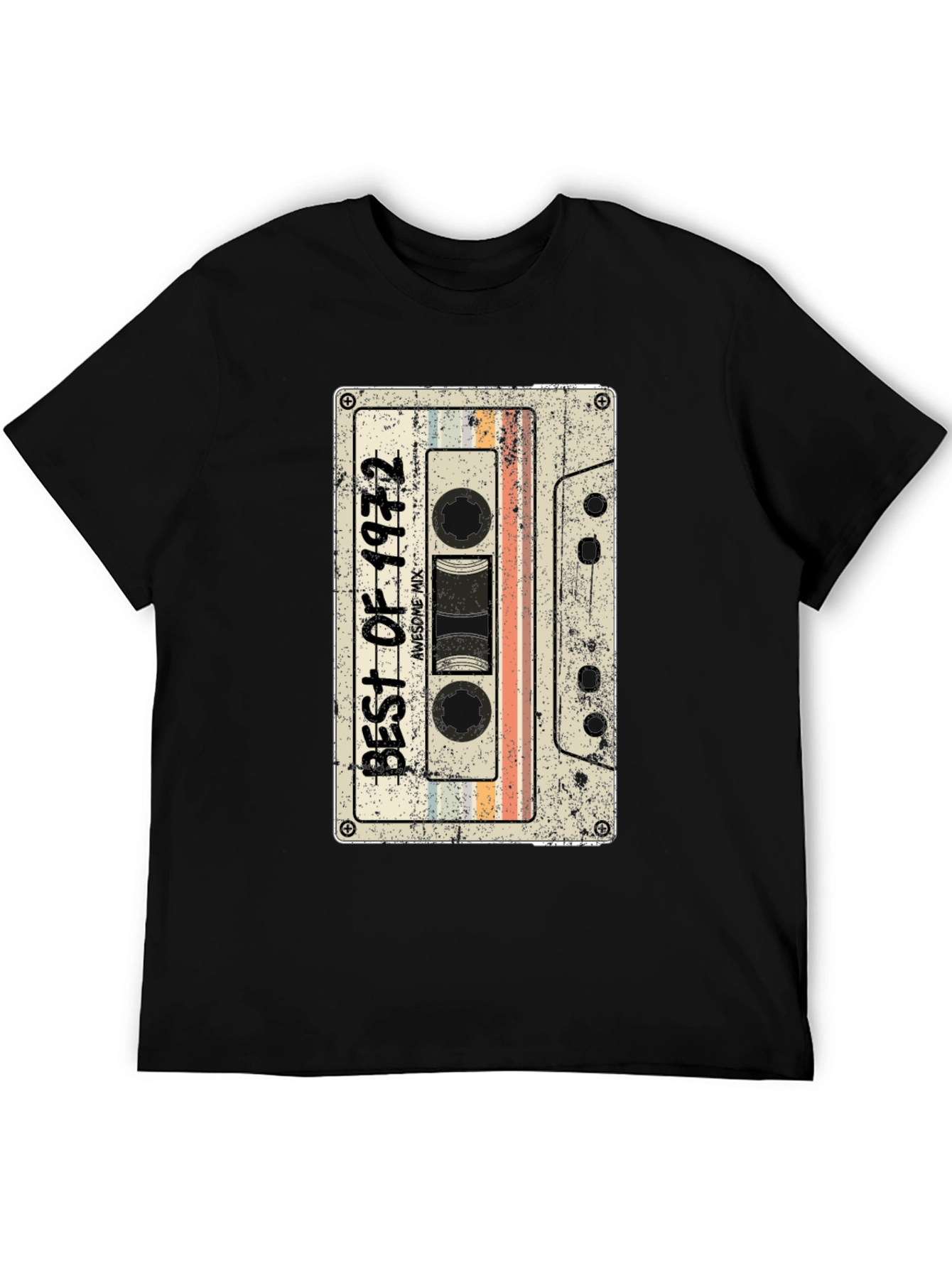 Retro 1972 Cassette Tape Graphic T-Shirt