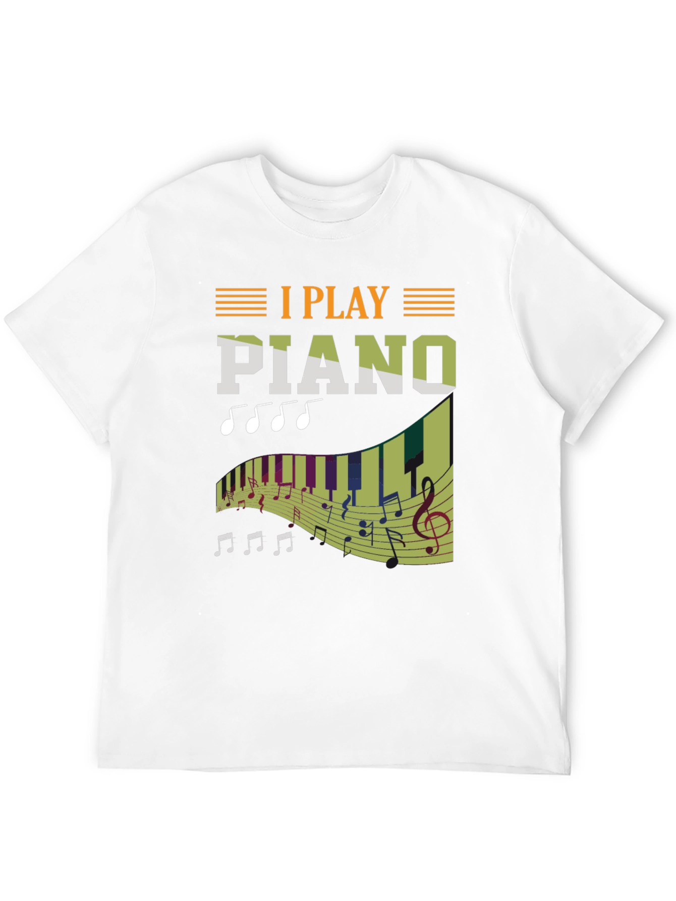 I Play Piano T-Shirt - Musician Gift