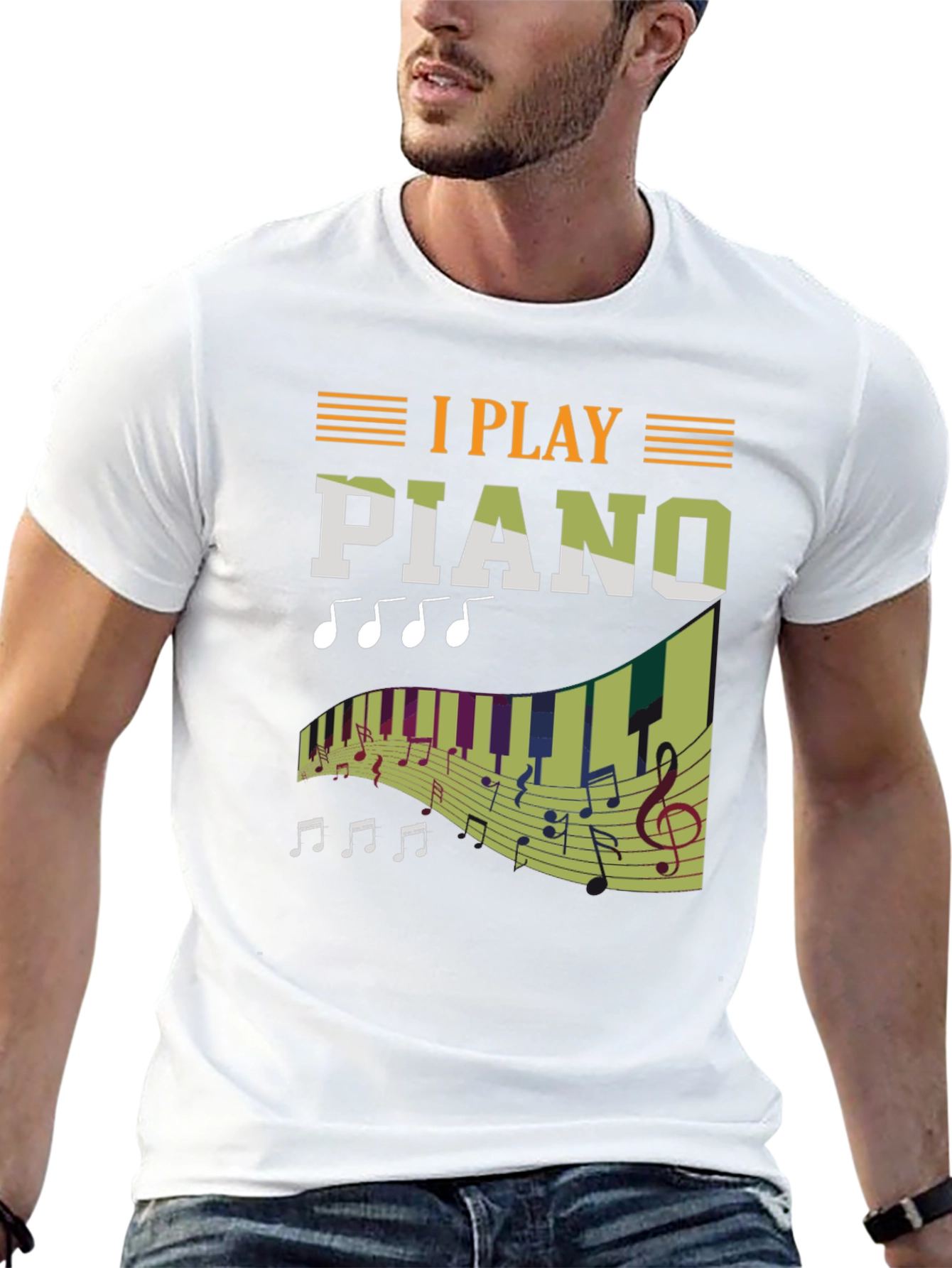 I Play Piano T-Shirt - Musician Gift