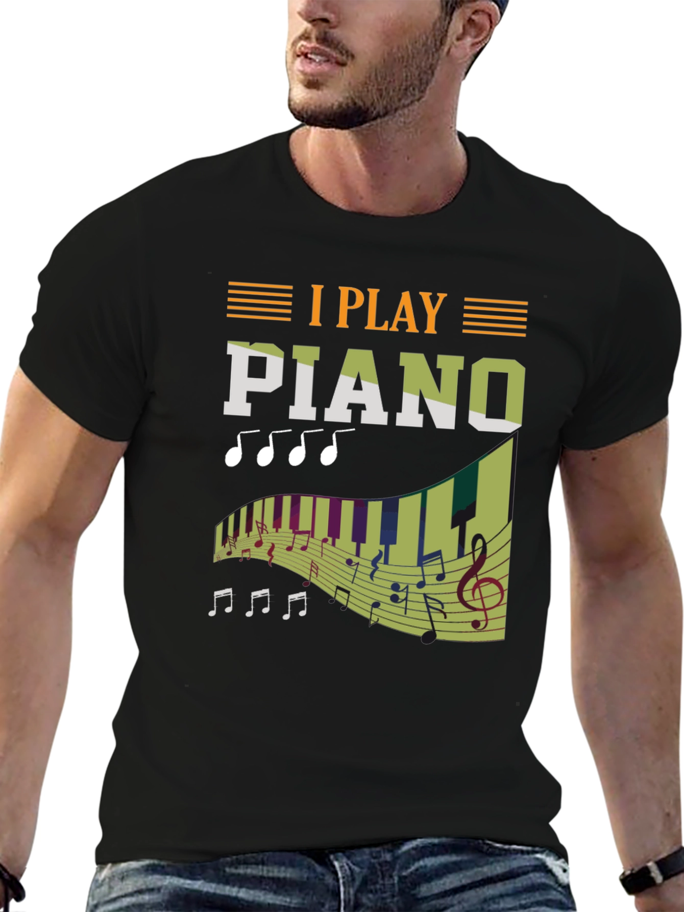 I Play Piano T-Shirt - Musician Gift
