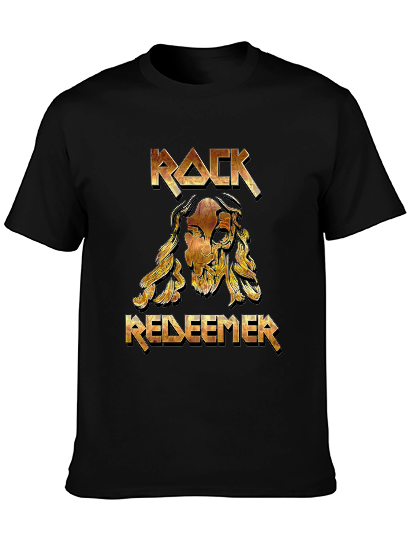 Rock Redeemer Graphic T-Shirt - Black