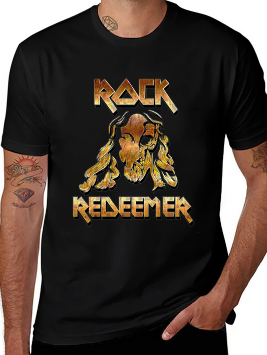 Rock Redeemer Graphic T-Shirt - Black