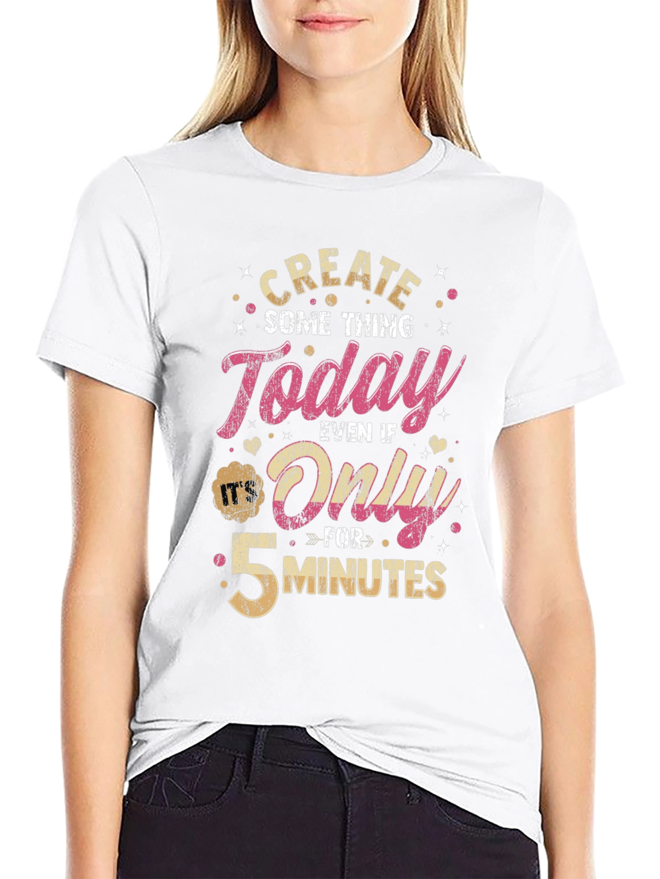 Create Something Today T-Shirt - Motivational Design