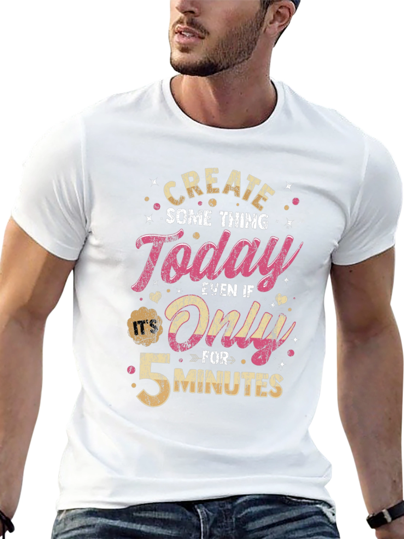 Create Something Today T-Shirt - Motivational Design