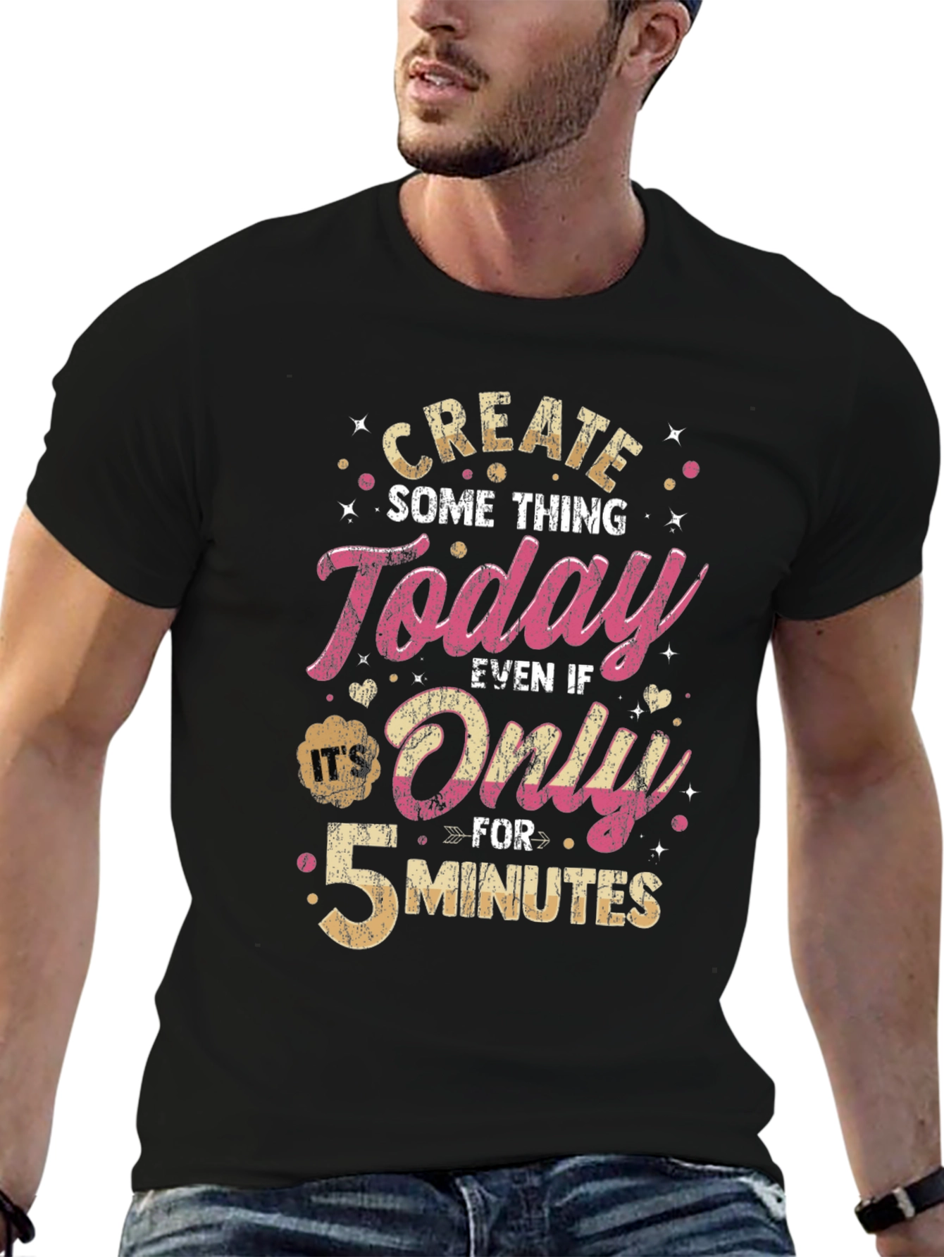 Create Something Today T-Shirt - Motivational Design