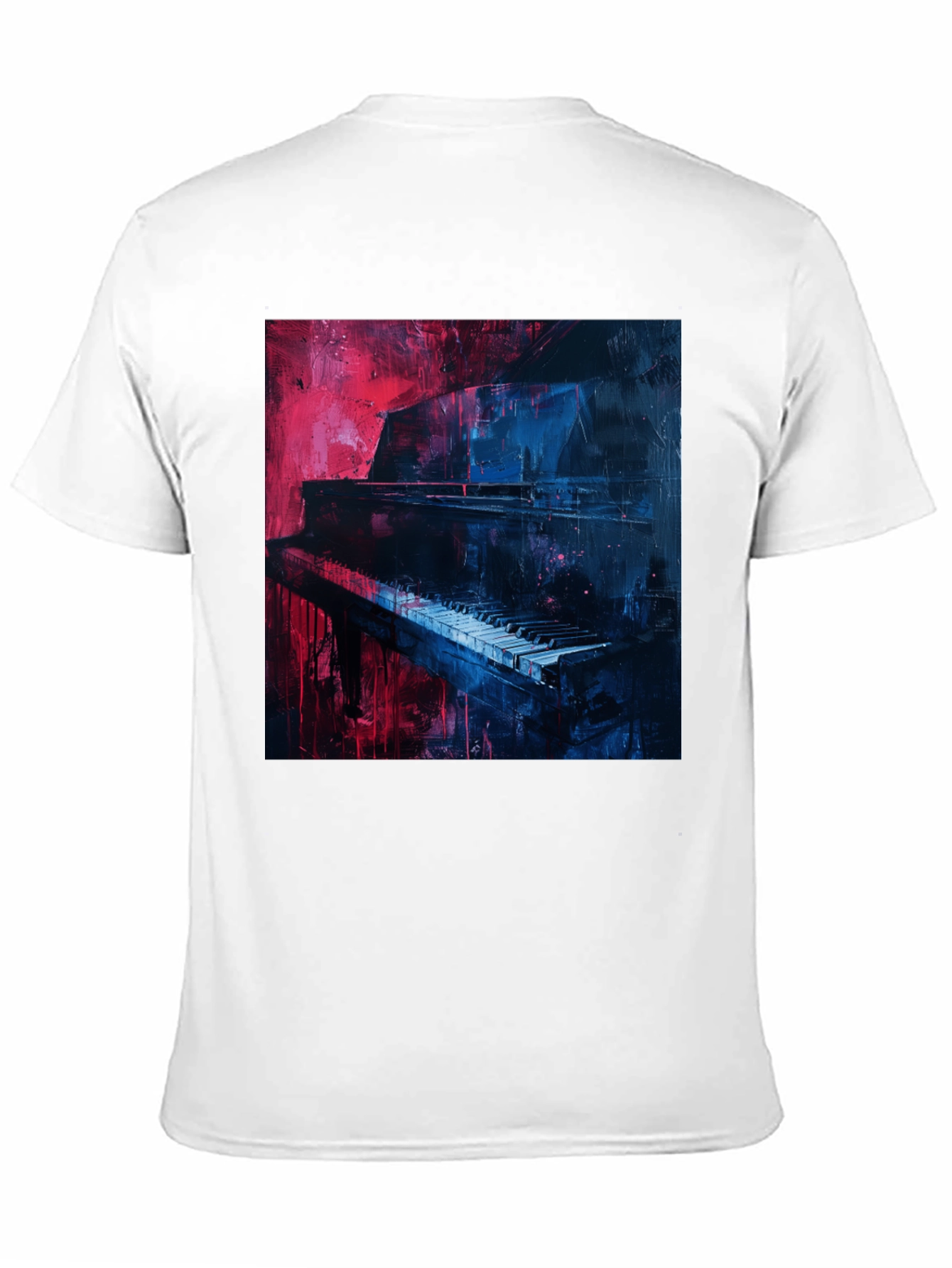 Piano Art Graphic Tee - Unique Music Lover Shirt