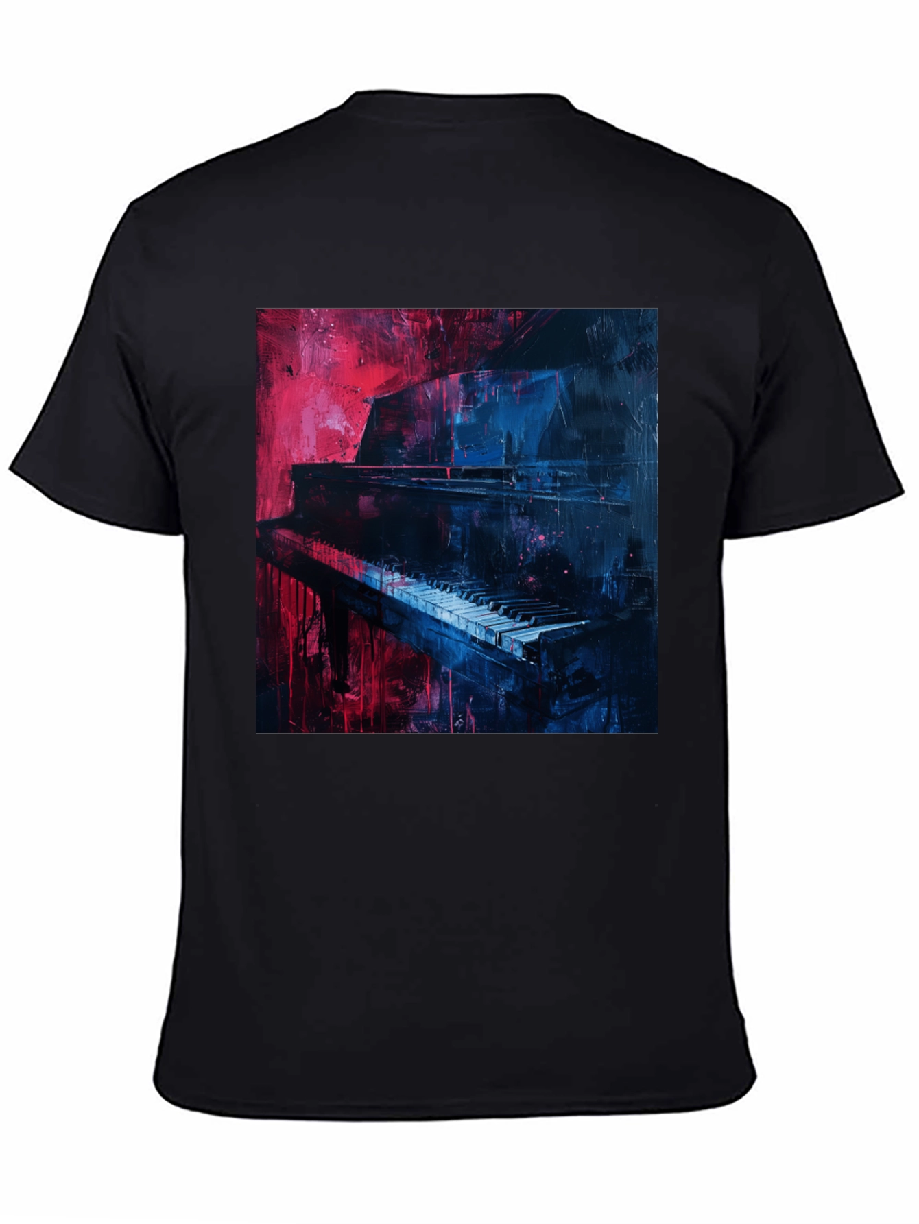Piano Art Graphic Tee - Unique Music Lover Shirt