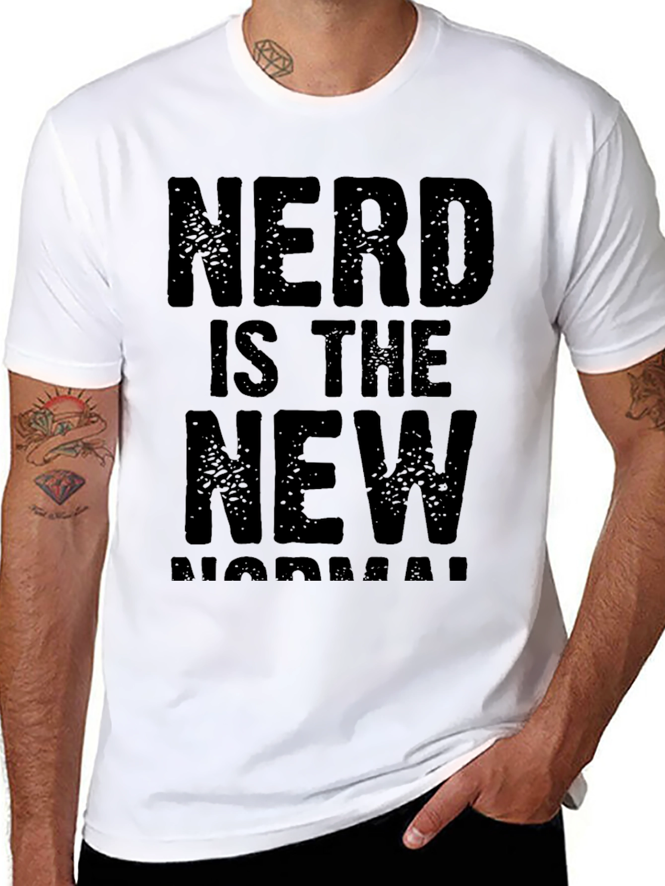 Nerd is the New Normal Black T-Shirt