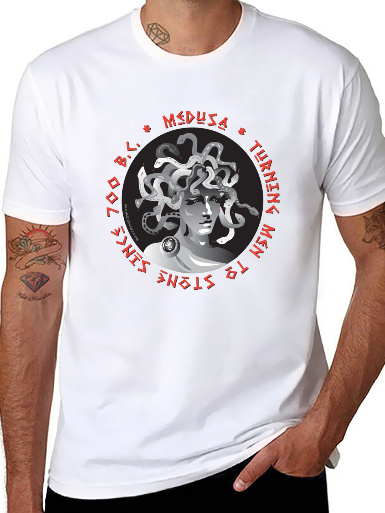 Medusa Graphic T-Shirt - Turning Men to Stone!
