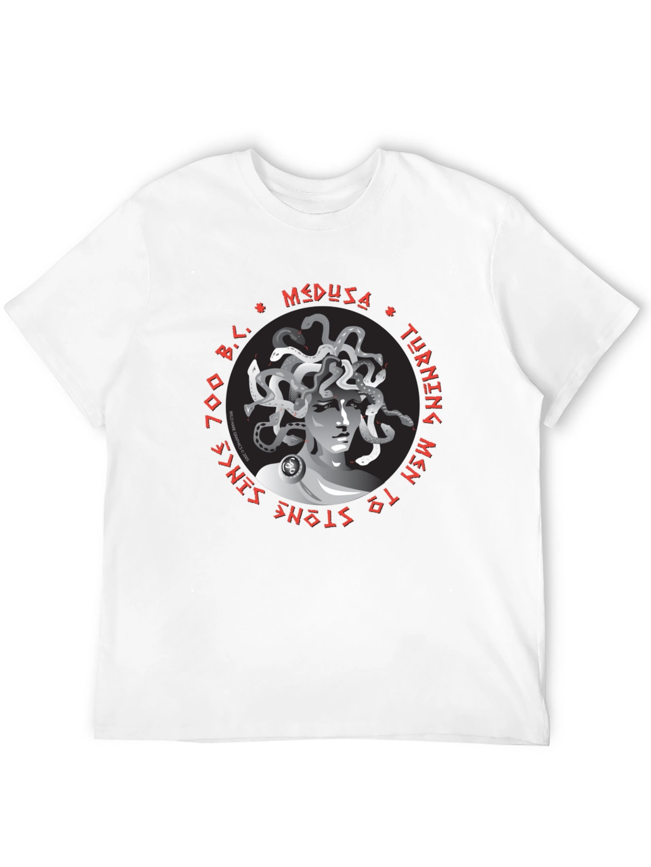Medusa Graphic T-Shirt - Turning Men to Stone!
