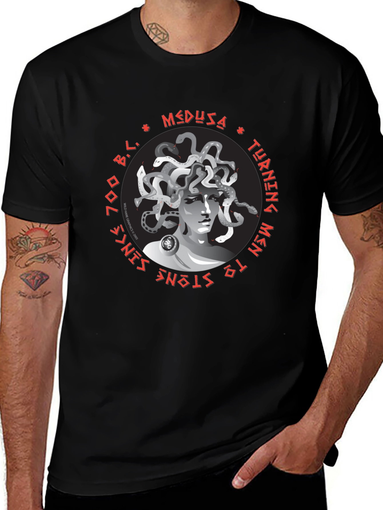 Medusa Graphic T-Shirt - Turning Men to Stone!