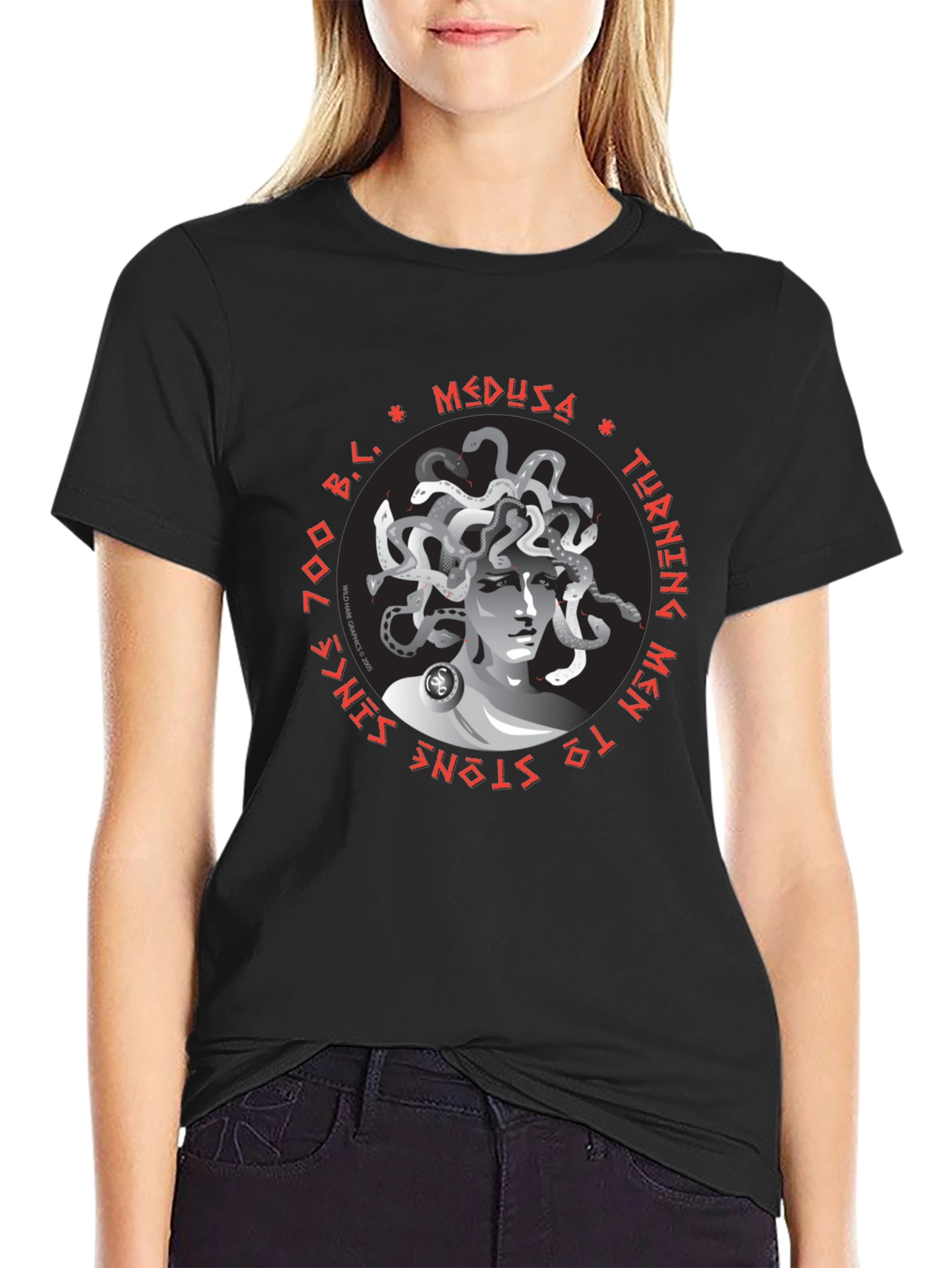 Medusa Graphic T-Shirt - Turning Men to Stone!