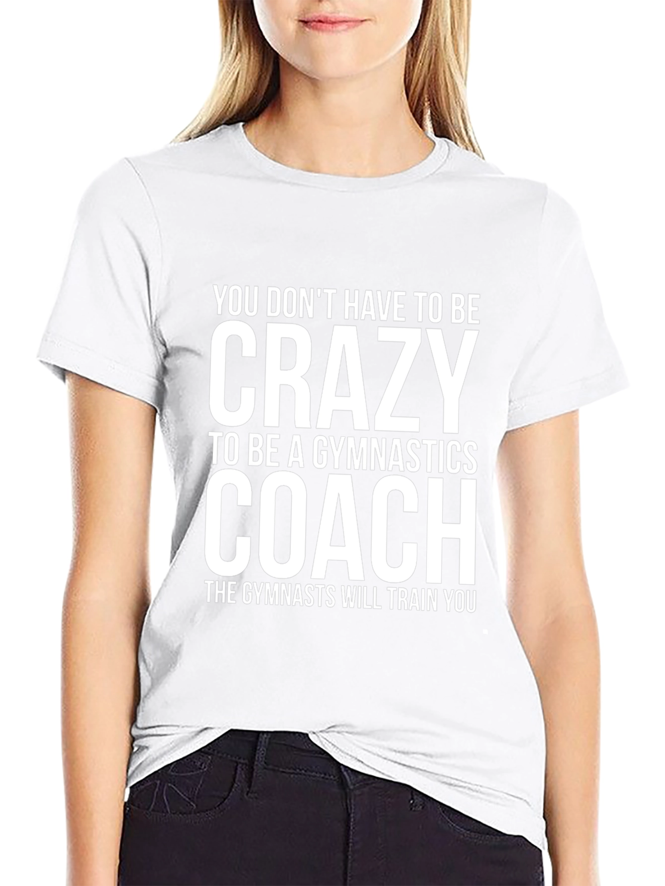 Crazy Gymnastics Coach Graphic T-Shirt