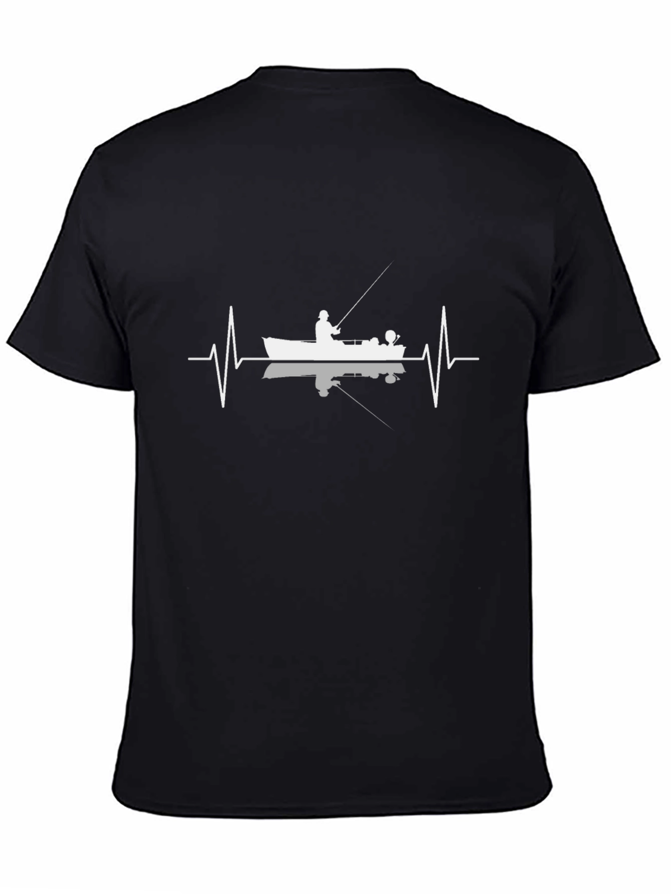 Fishing Heartbeat T-Shirt - Angler Design