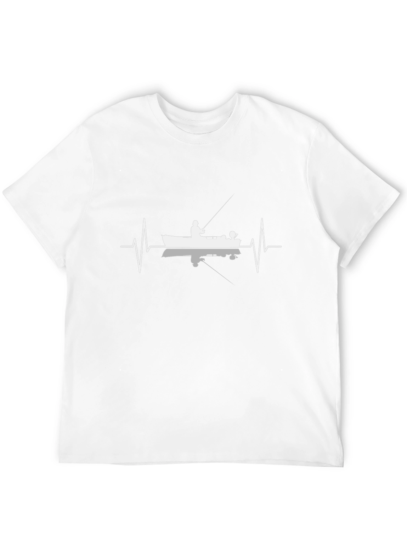 Fishing Heartbeat T-Shirt - Angler Design
