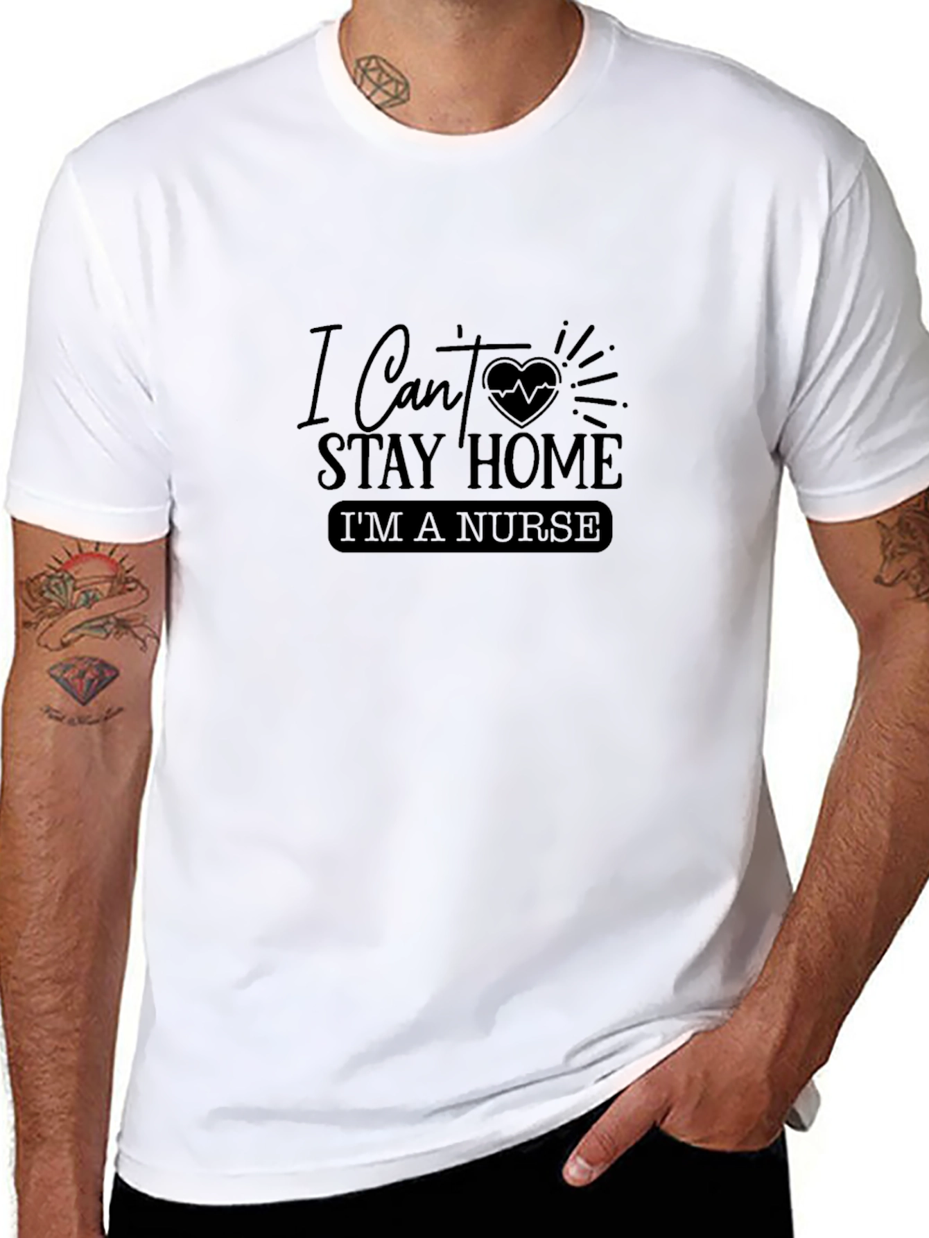 Nurse T-Shirt - I Cant Stay Home