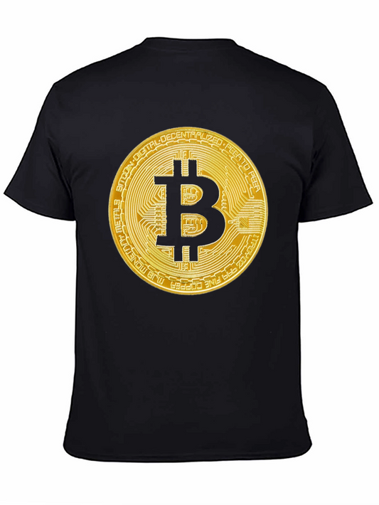 Bitcoin Crypto Currency Black T-Shirt