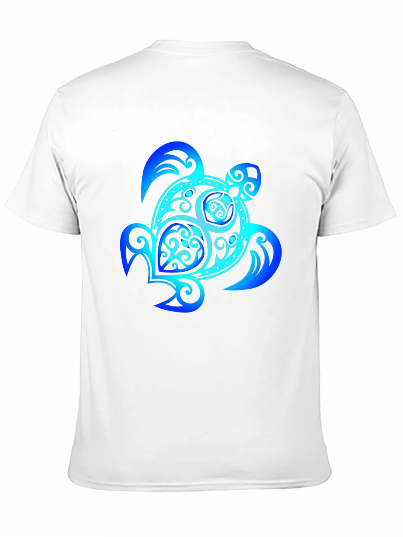 Blue Turtle Graphic Black Tee
