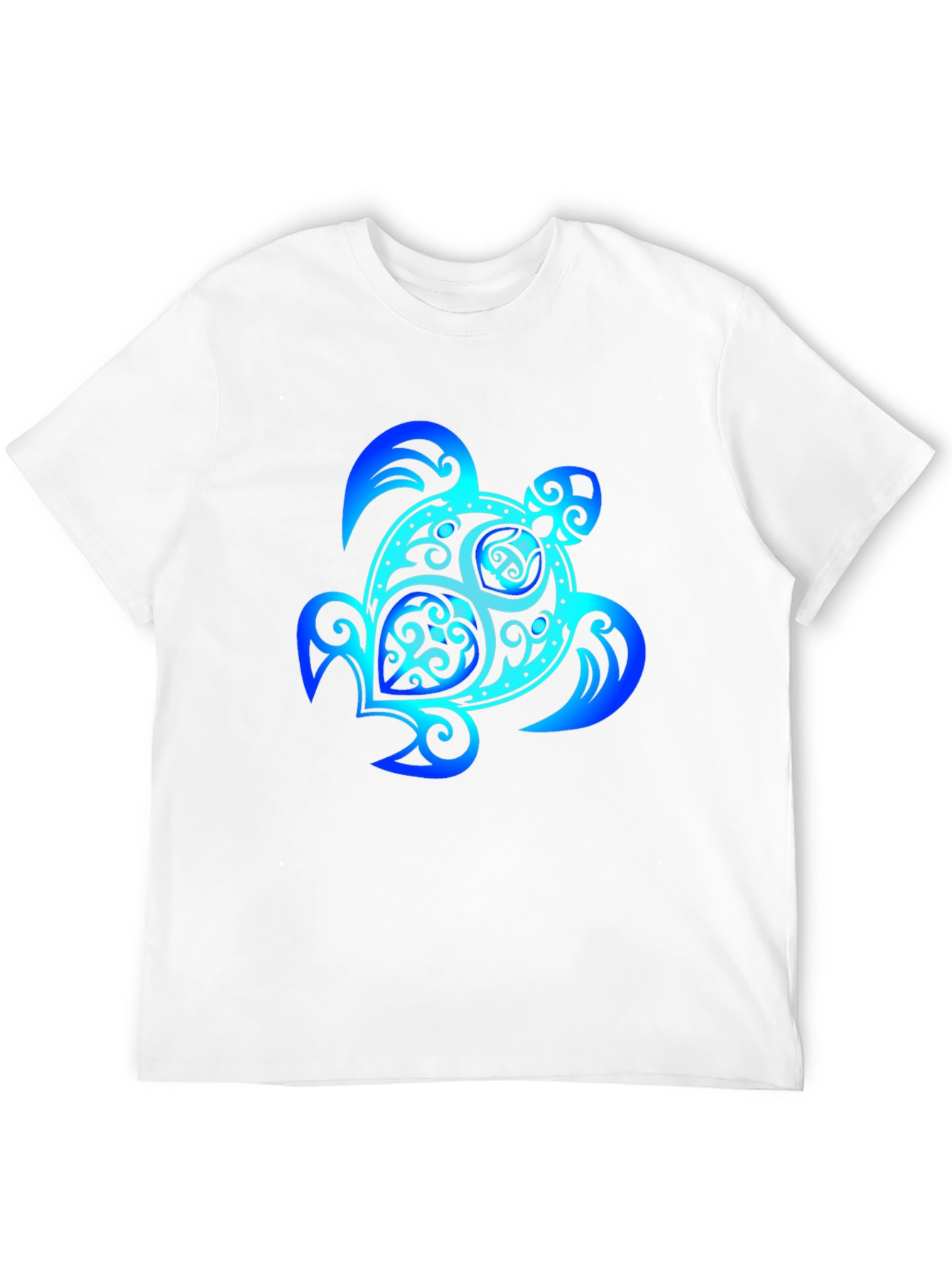Blue Turtle Graphic Black Tee