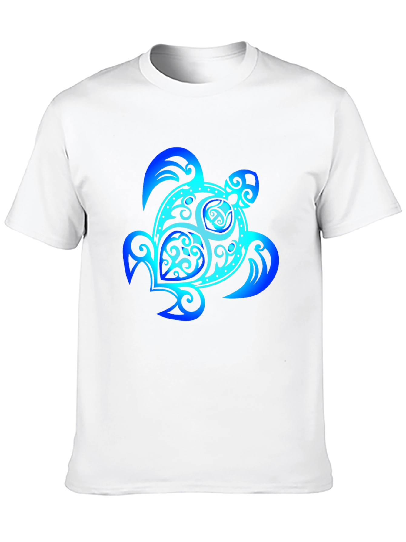 Blue Turtle Graphic Black Tee