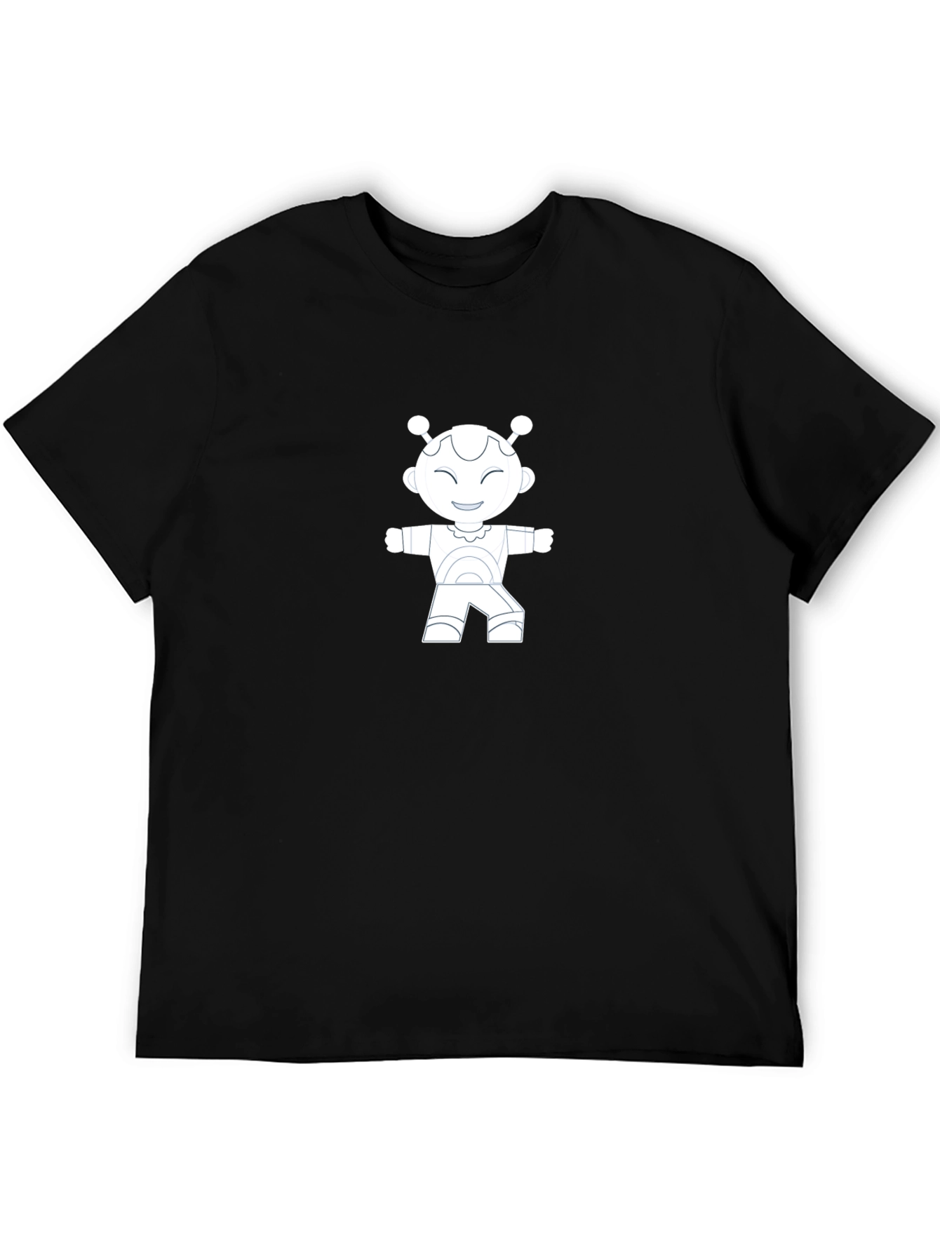 Robot Graphic Black T-Shirt