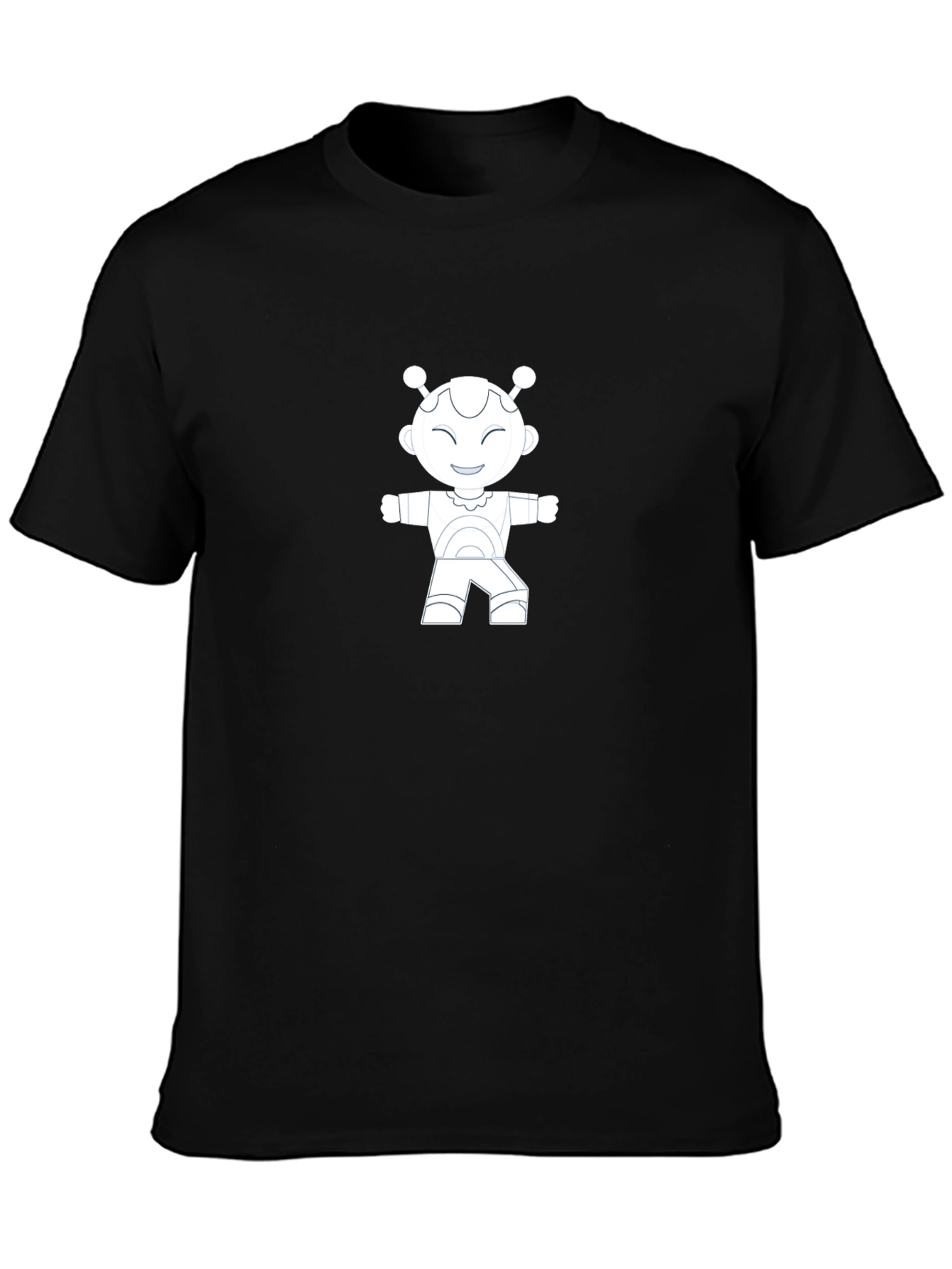 Robot Graphic Black T-Shirt