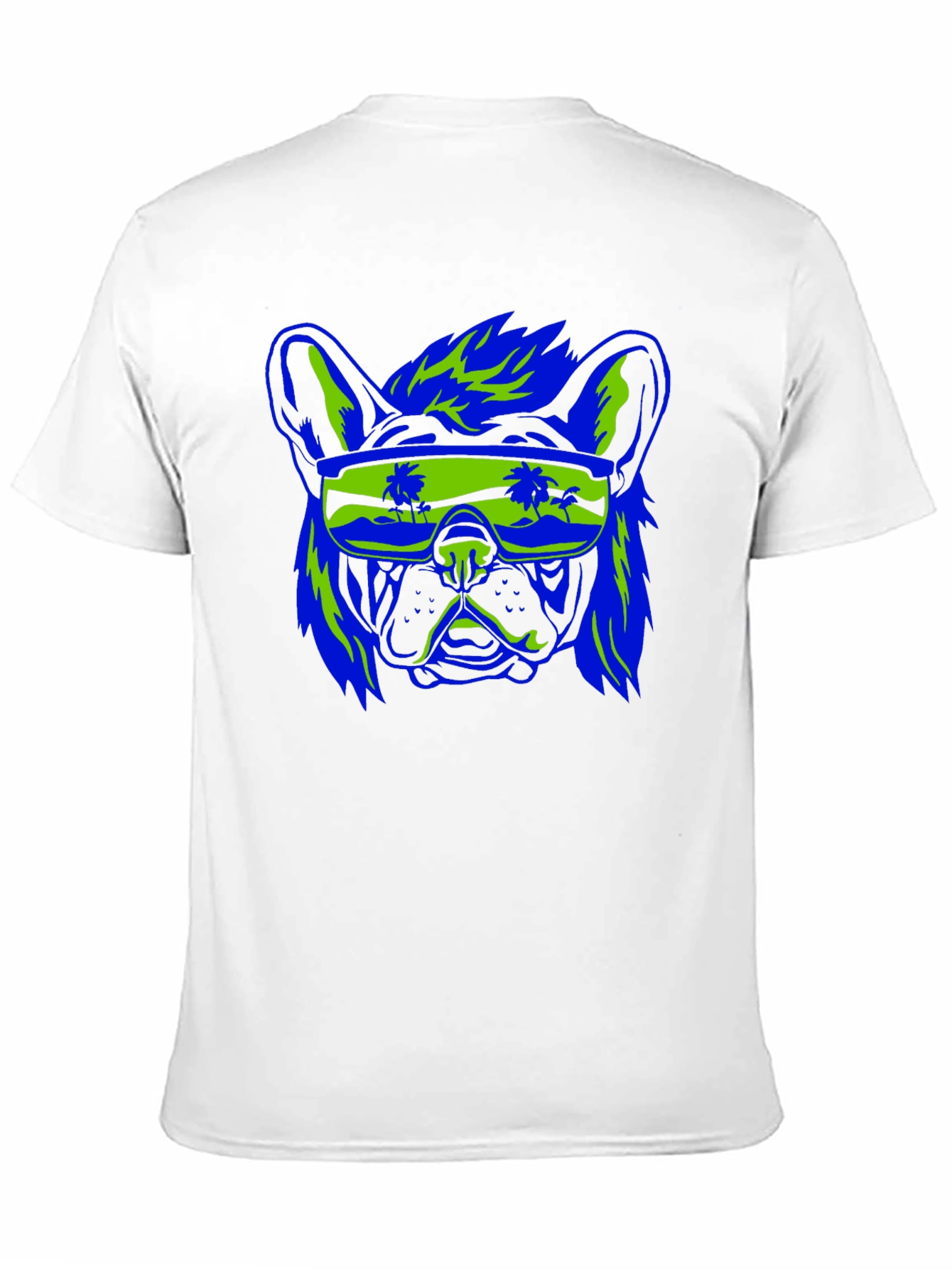 Cool Dog Graphic Tee - Retro Vibe Black Shirt