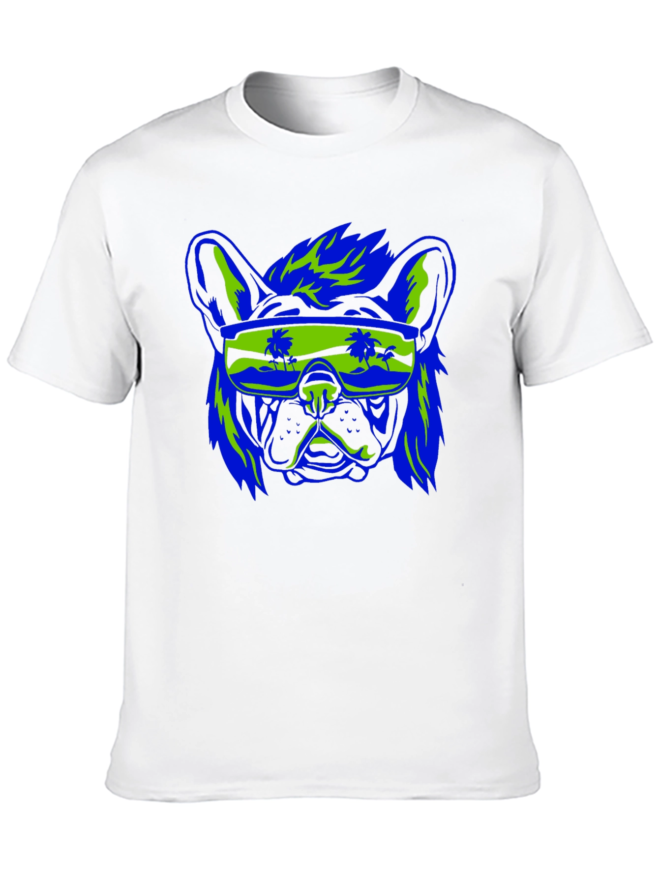 Cool Dog Graphic Tee - Retro Vibe Black Shirt