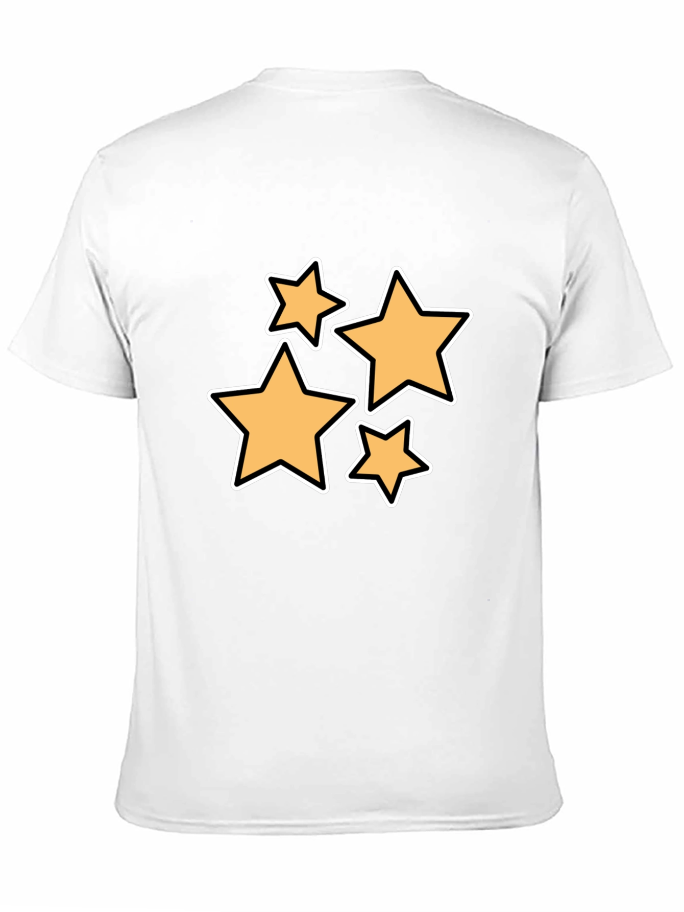 Stylish Black T-Shirt with Star Design