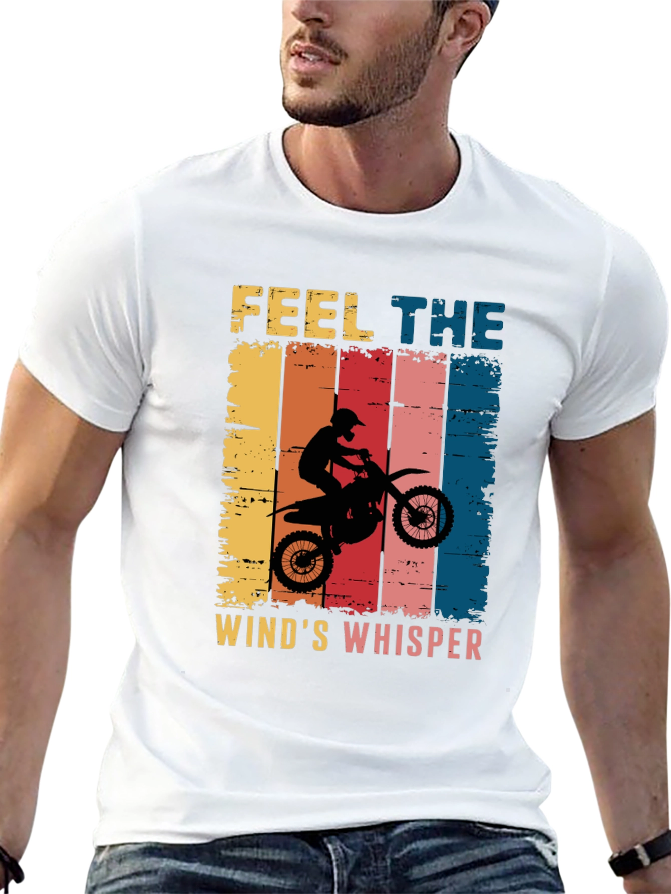 Feel the Winds Whisper Motocross T-Shirt