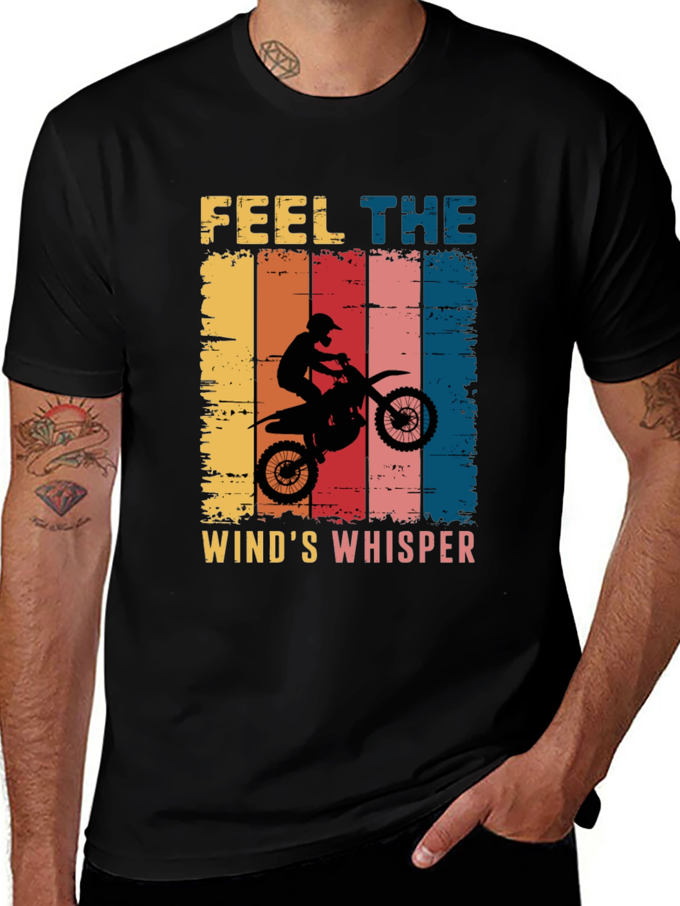 Feel the Winds Whisper Motocross T-Shirt