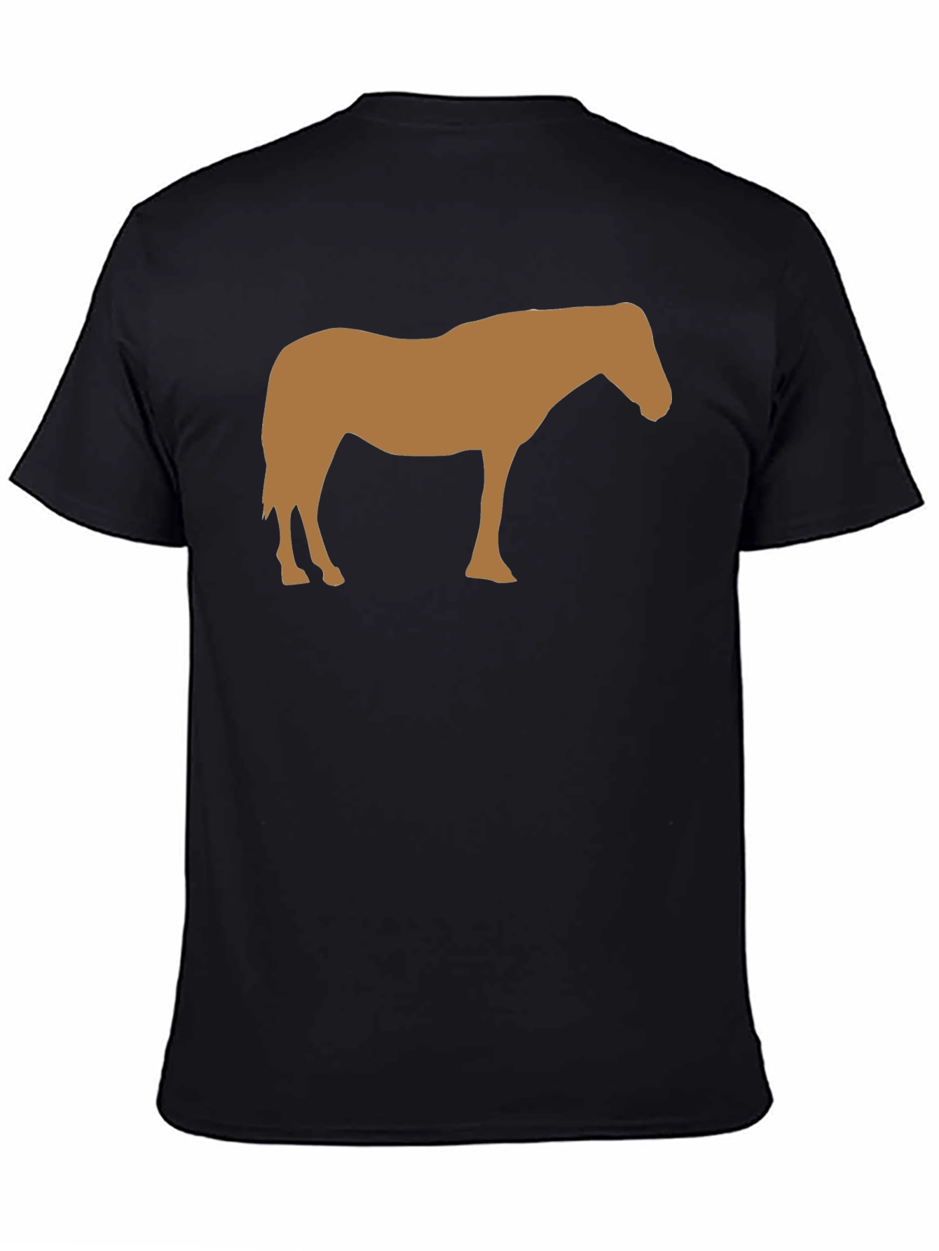 Horse Silhouette Black T-Shirt