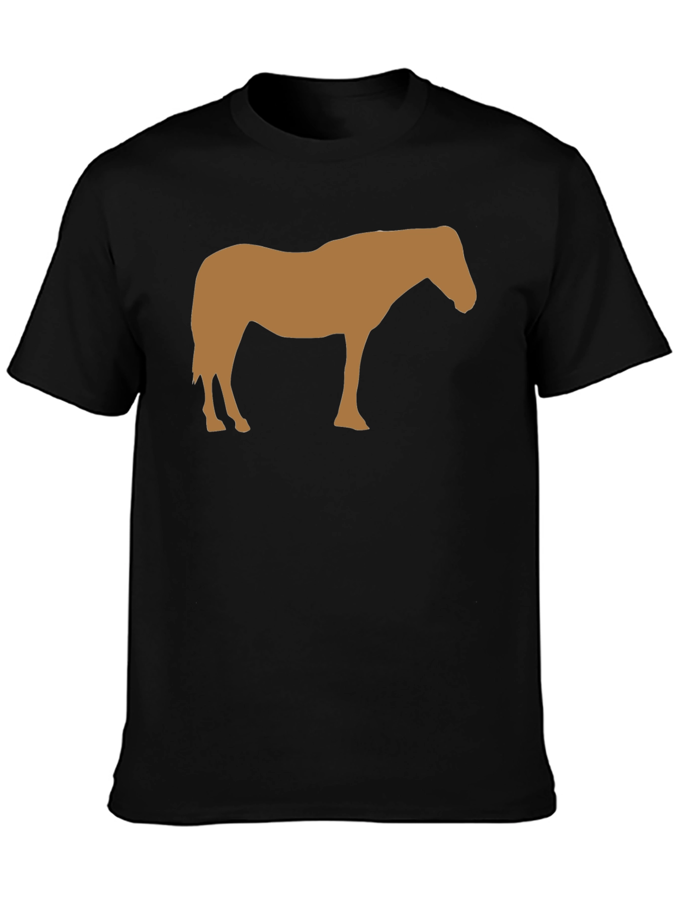 Horse Silhouette Black T-Shirt