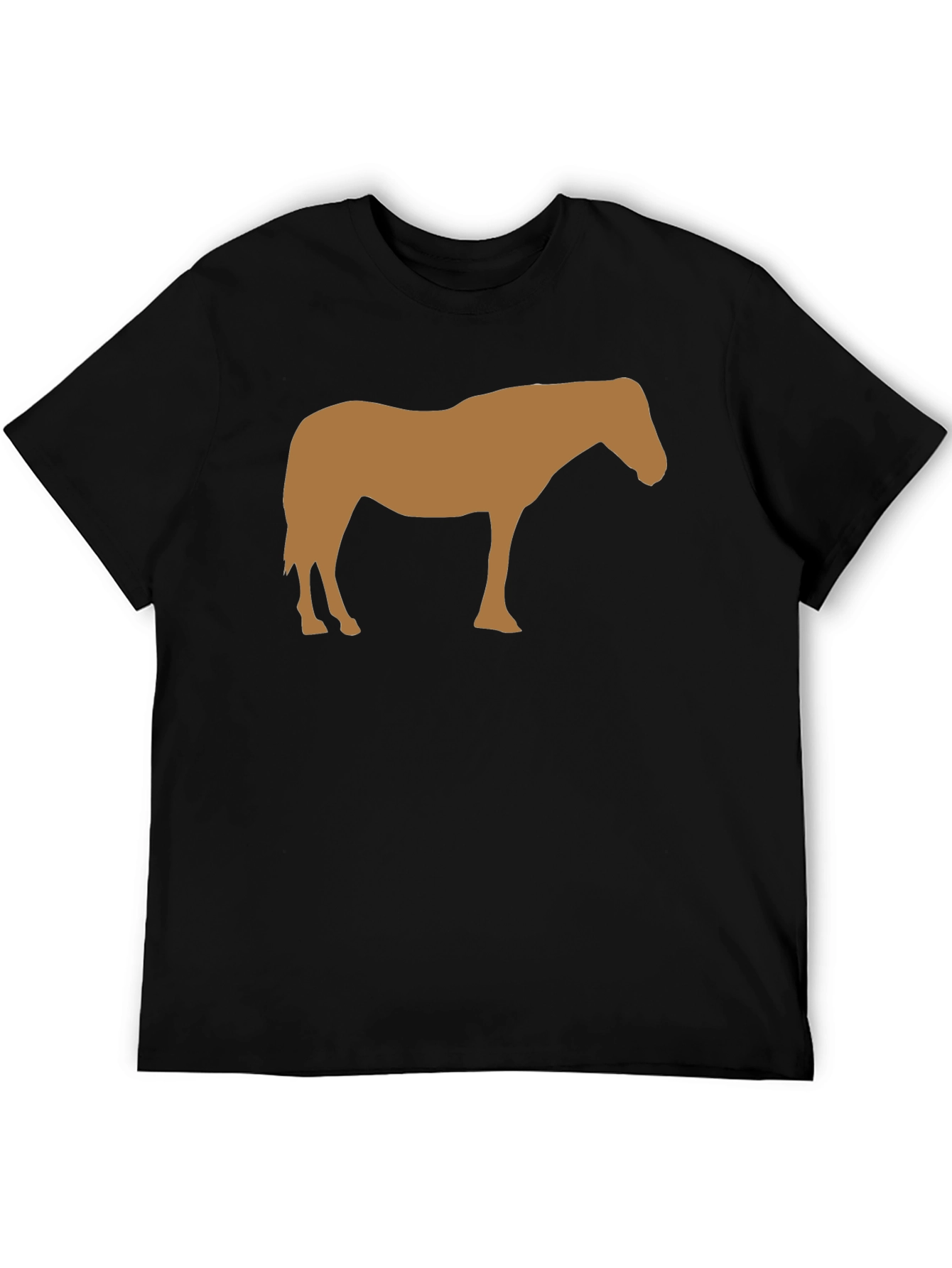 Horse Silhouette Black T-Shirt