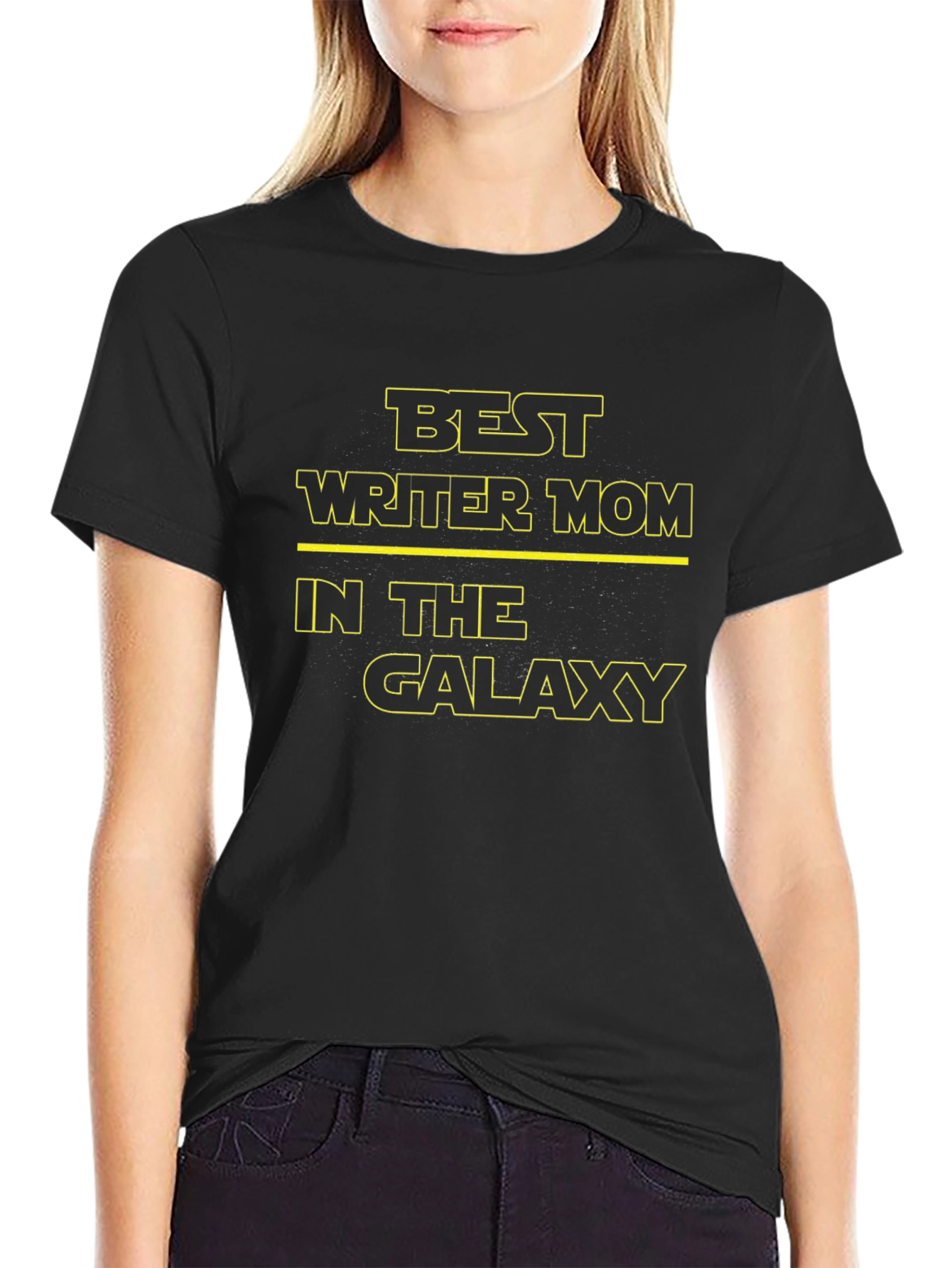 Best Writer Mom Galaxy Black T-Shirt