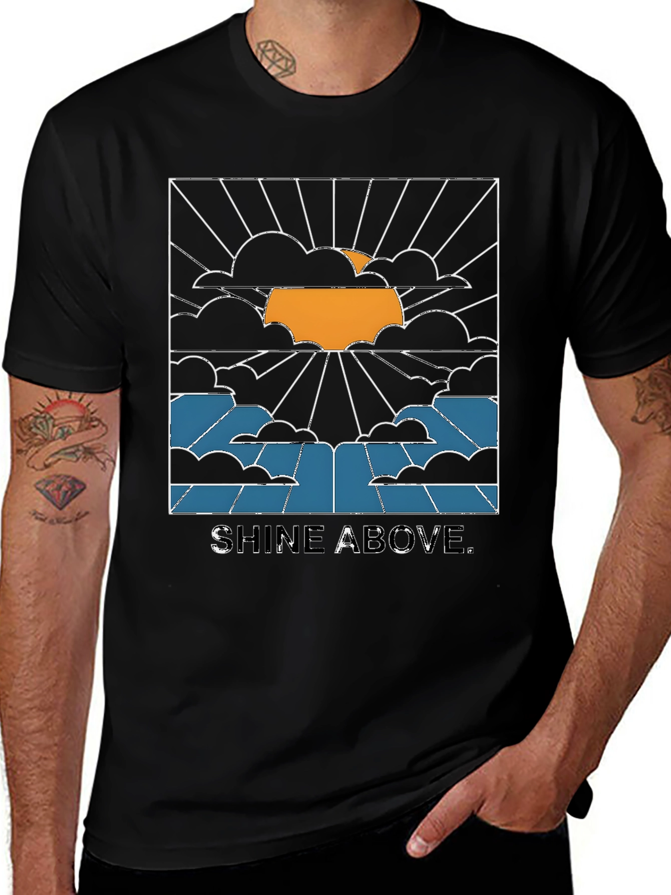 Shine Above Graphic Print T-Shirt