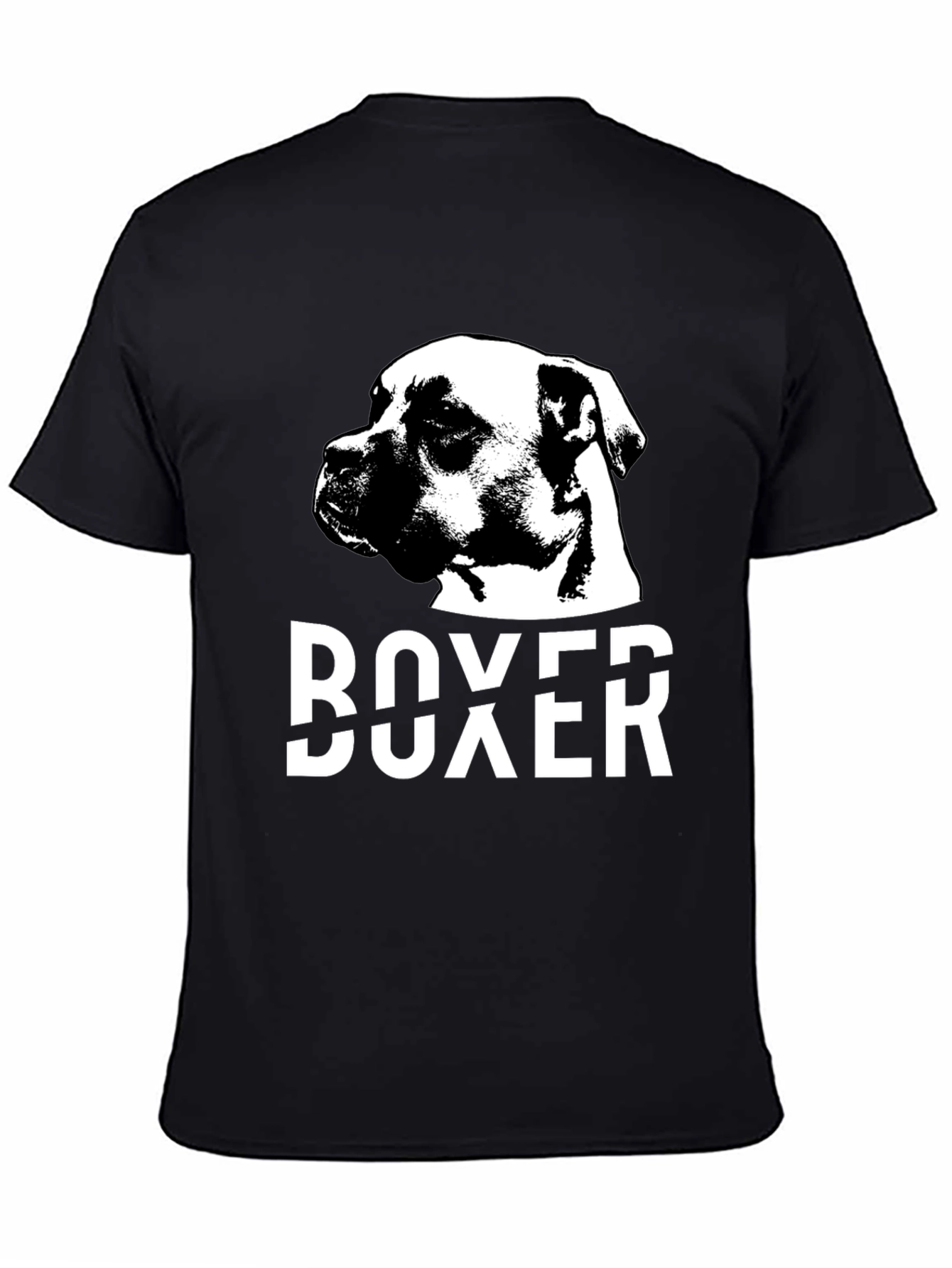 Boxer Dog Black T-Shirt - Canine Lover Tee
