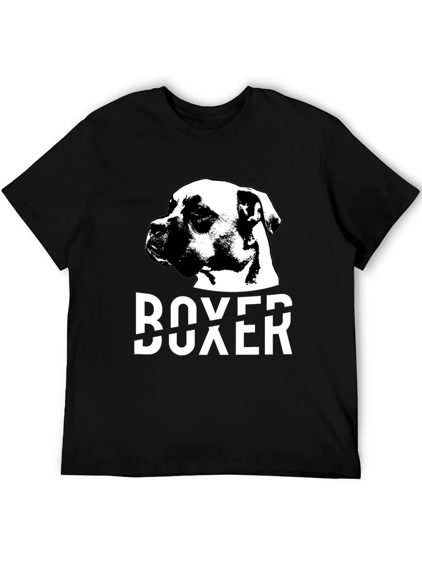 Boxer Dog Black T-Shirt - Canine Lover Tee