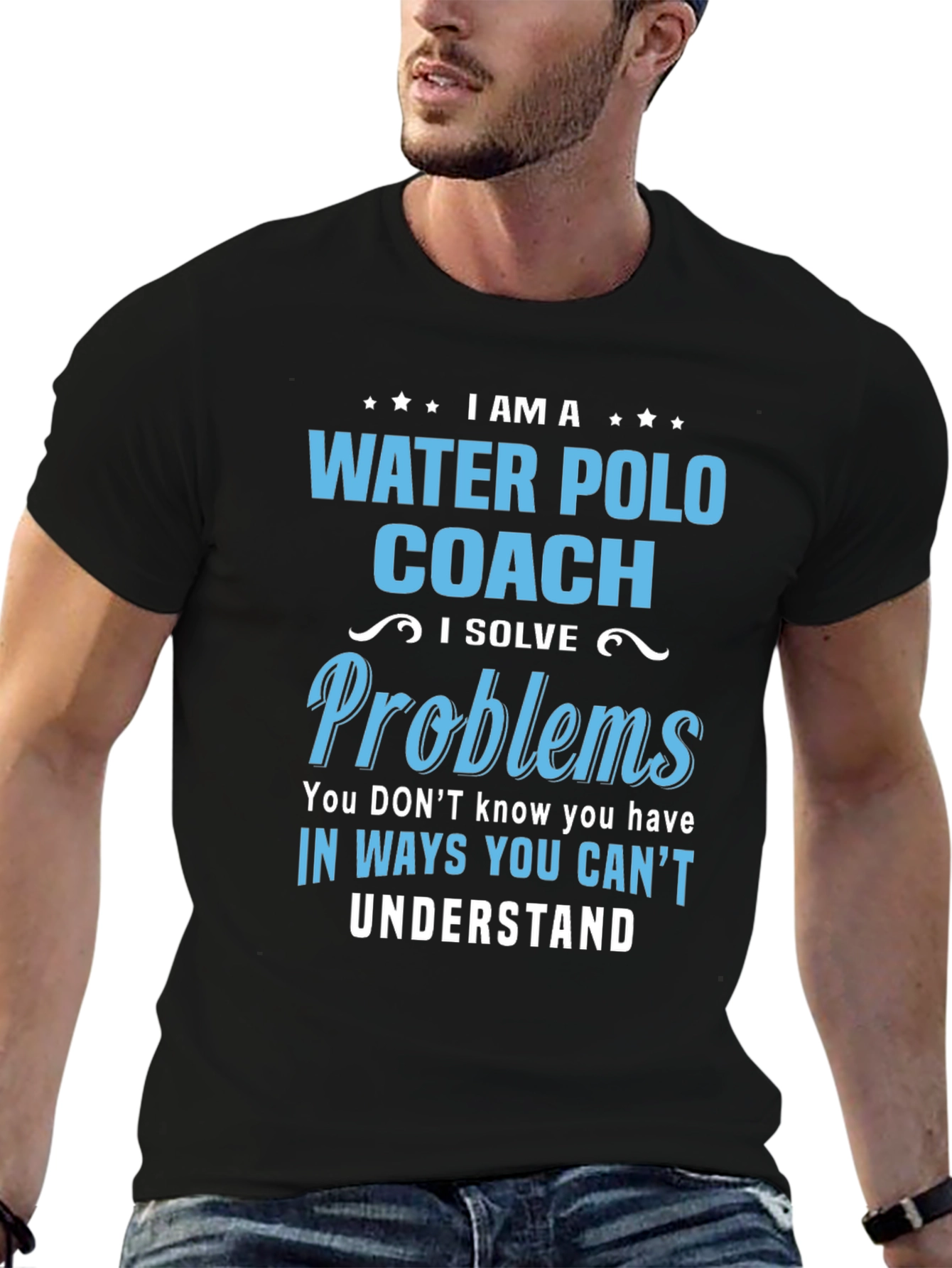 Water Polo Coach T-Shirt - I Solve Problems