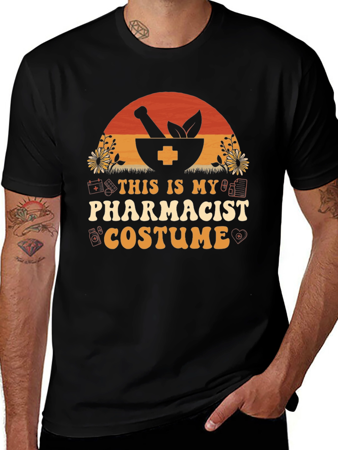 Pharmacist Costume T-Shirt - Novelty Halloween Apparel