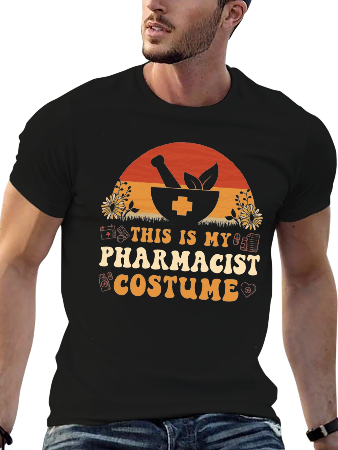 Pharmacist Costume T-Shirt - Novelty Halloween Apparel
