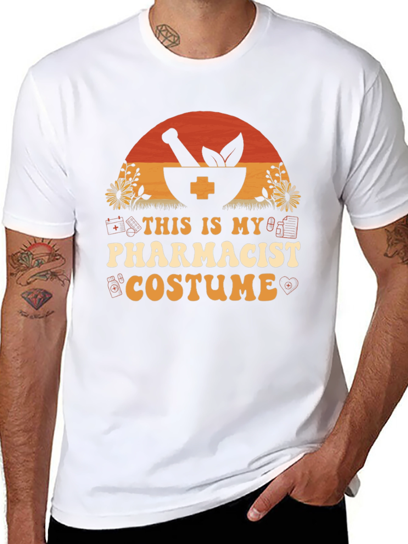 Pharmacist Costume T-Shirt - Novelty Halloween Apparel