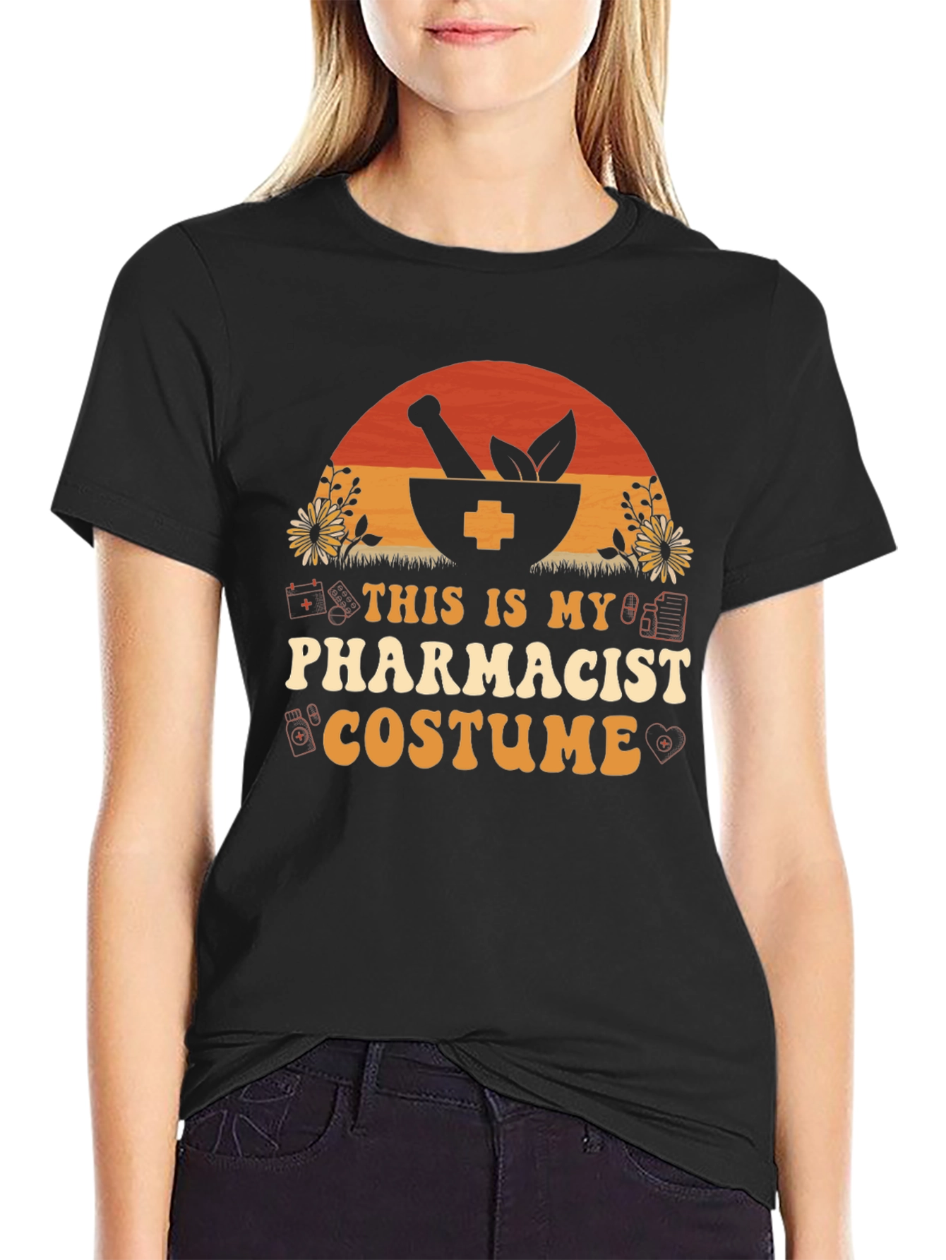 Pharmacist Costume T-Shirt - Novelty Halloween Apparel