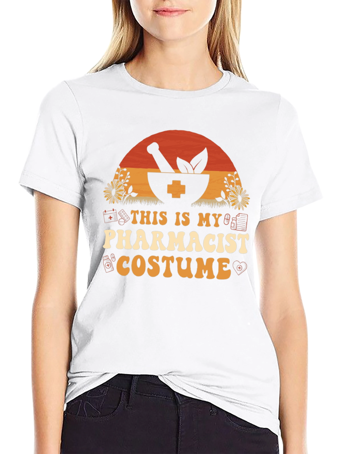 Pharmacist Costume T-Shirt - Novelty Halloween Apparel