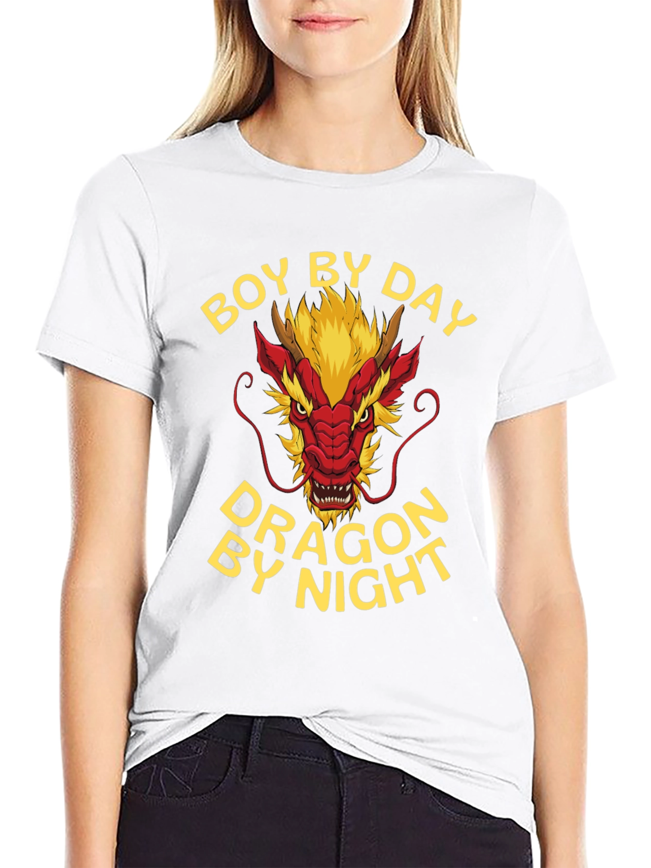 Boy By Day Dragon By Night Graphic Tee