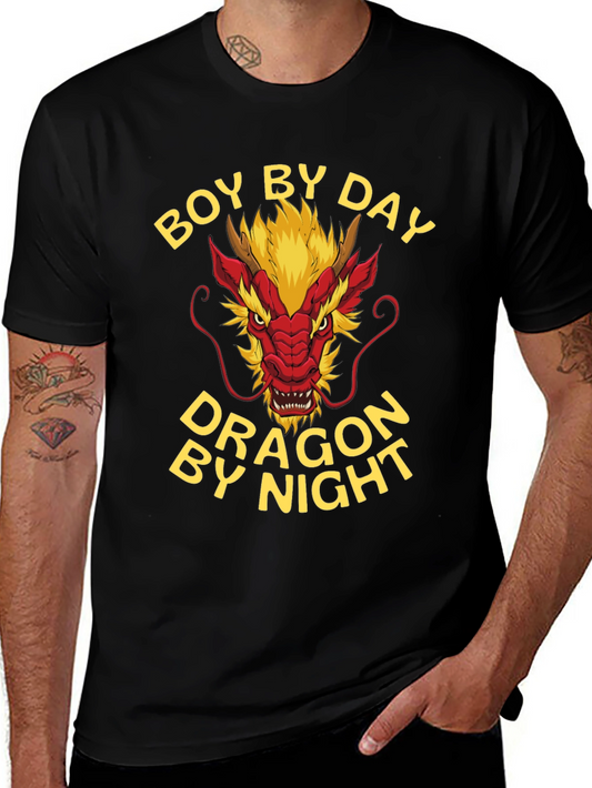 Boy By Day Dragon By Night Graphic Tee