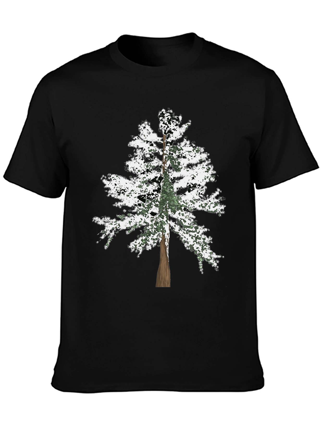 Tree Graphic Black T-Shirt - Nature Lover Tee